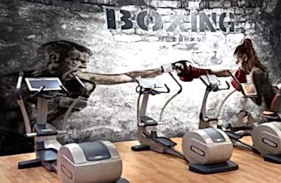 Spor Salonu Duvar Kağıdı Kaplama
